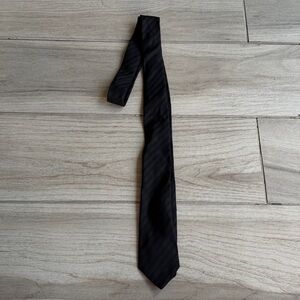 Banana Republic Charcoal Diagonal Pattern Tie